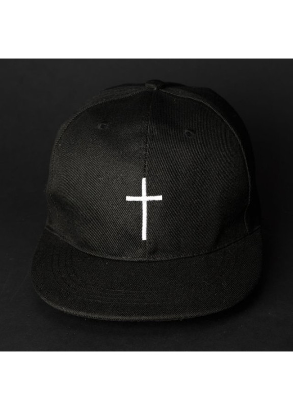 Снепбек мужской с вышивкой КРЕСТ черный Black Limit Изображение Снепбек мужской с вышивкой КРЕСТ черный Black Limit