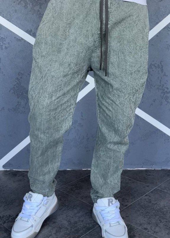 Стильні чоловічі брюки-галіфе виварені хакі MFStore Изображение Стильні чоловічі брюки-галіфе виварені хакі MFStore