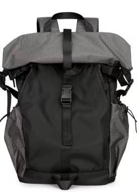 Місткий дорожній рюкзак чорний з сірим MFStore Изображение Місткий дорожній рюкзак чорний з сірим MFStore