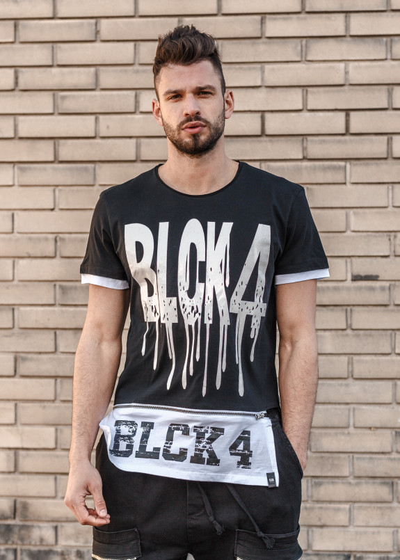 Футболка с потекшими буквами Mfstore Изображение Футболка с потекшими буквами Mfstore