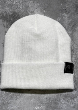 Шапка дрібної в'язки біла MFS Изображение Шапка дрібної в'язки біла MFS
