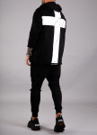 Худи черное с принтом крест на спине MFStore Изображение Худи черное с принтом крест на спине MFStore