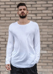 Лонгслив белый удлиненный мужской Mfstore Изображение Лонгслив белый удлиненный мужской Mfstore