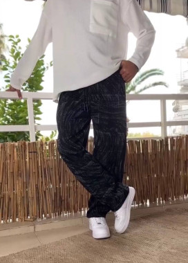 Брюки вільного крою прямі з малюнком MFStore Изображение Брюки вільного крою прямі з малюнком MFStore