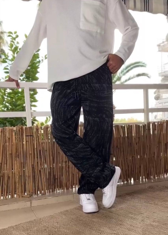 Брюки вільного крою прямі з малюнком MFStore Изображение Брюки вільного крою прямі з малюнком MFStore