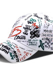 Кепка з написом графіті біла MFStore Изображение Кепка з написом графіті біла MFStore