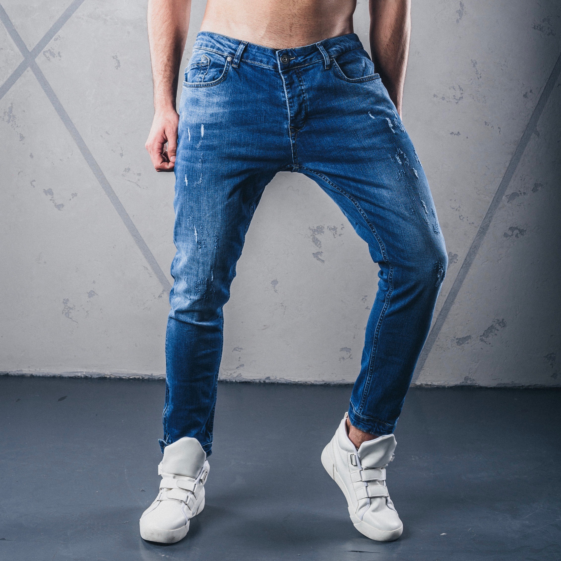 мужские джинсы резинки фото